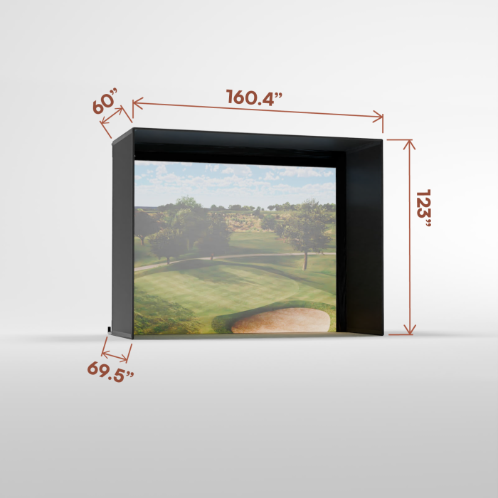 Pro Golf Simulator Enclosure Kit with Impact Screen