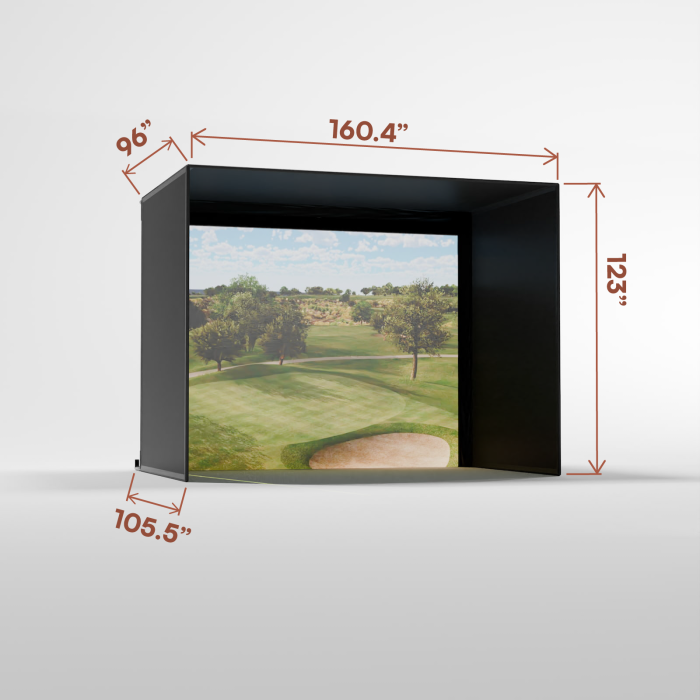 Pro Golf Simulator Enclosure Kit with Impact Screen