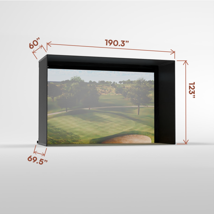 Pro Golf Simulator Enclosure Kit with Impact Screen