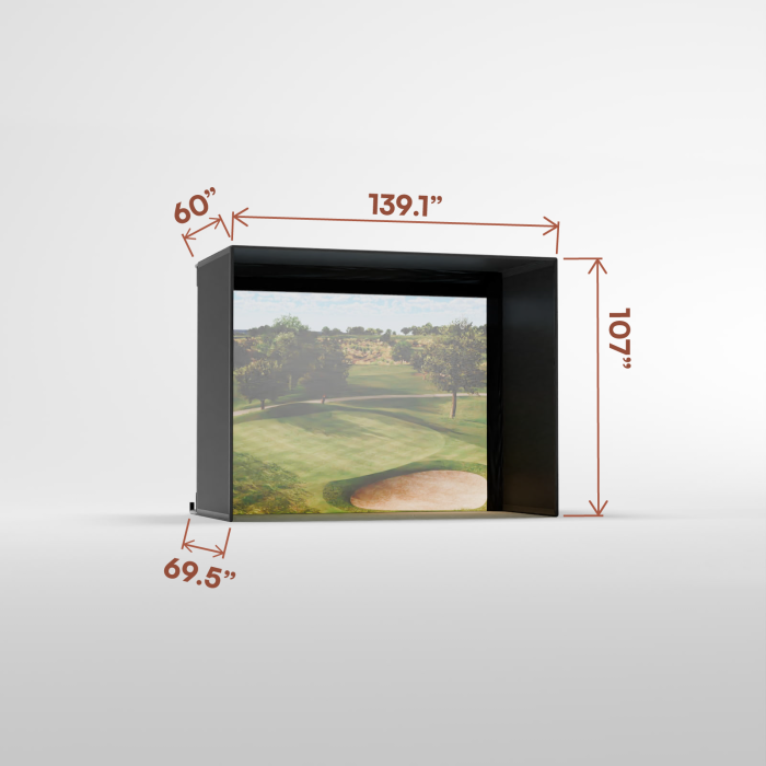Pro Golf Simulator Enclosure Kit with Impact Screen