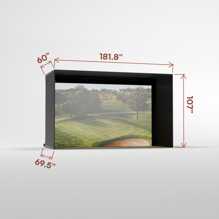 Pro Golf Simulator Enclosure Kit with Impact Screen