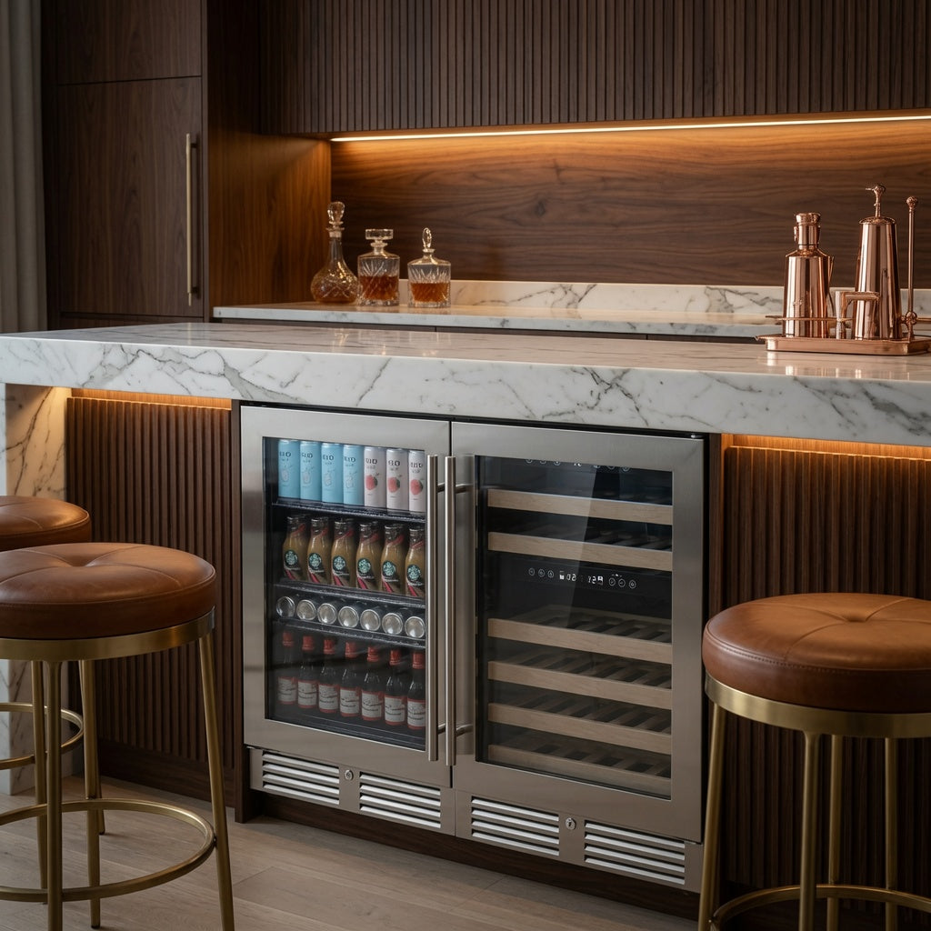 48-Inch Triple-Zone Wine & Beverage Center