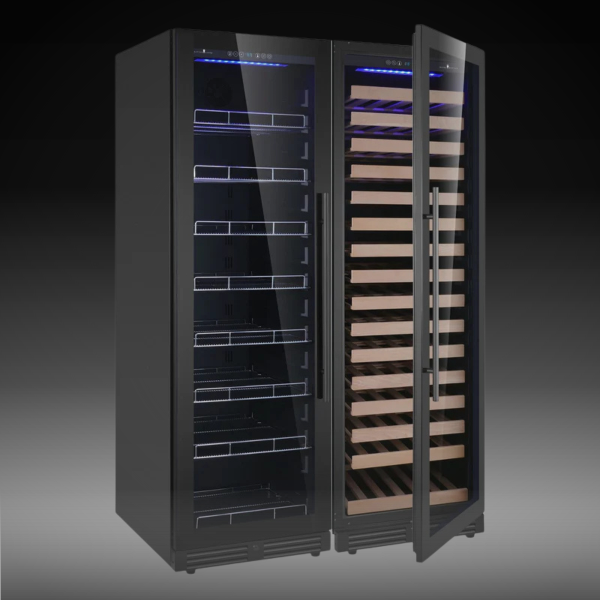 Ultimate Wine & Beverage Upright Refrigerator Combo with Low-E Glass Door
