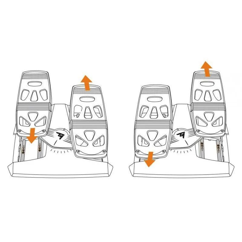 Flight Simulator Starter Set Yoke Throttle Pedals