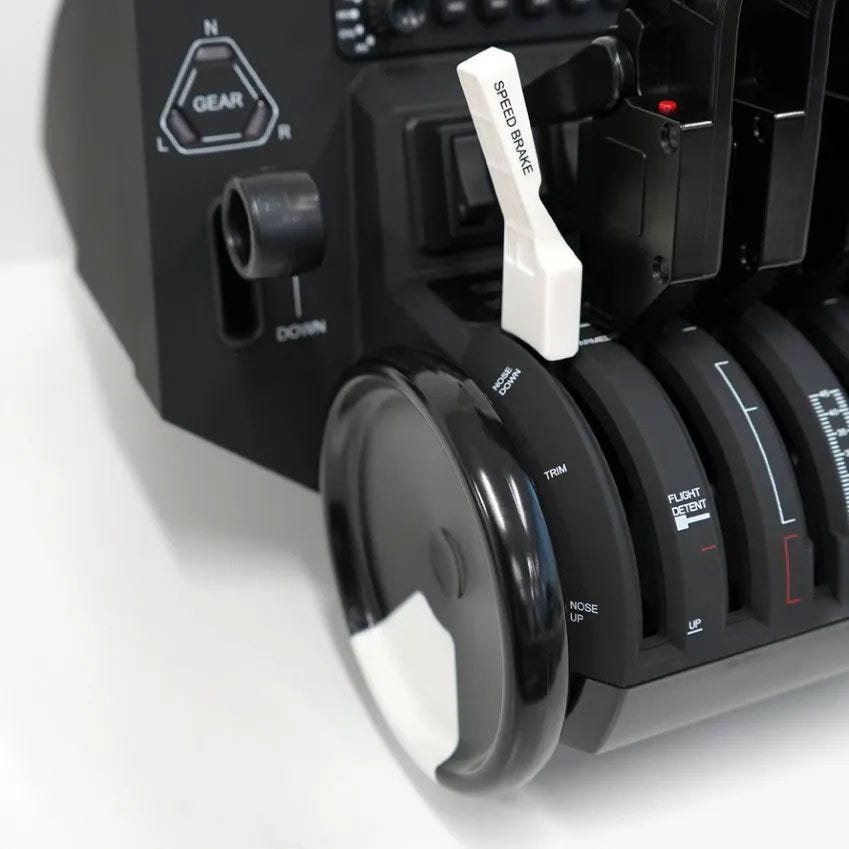 Flight Simulator Starter Set Yoke Throttle Pedals