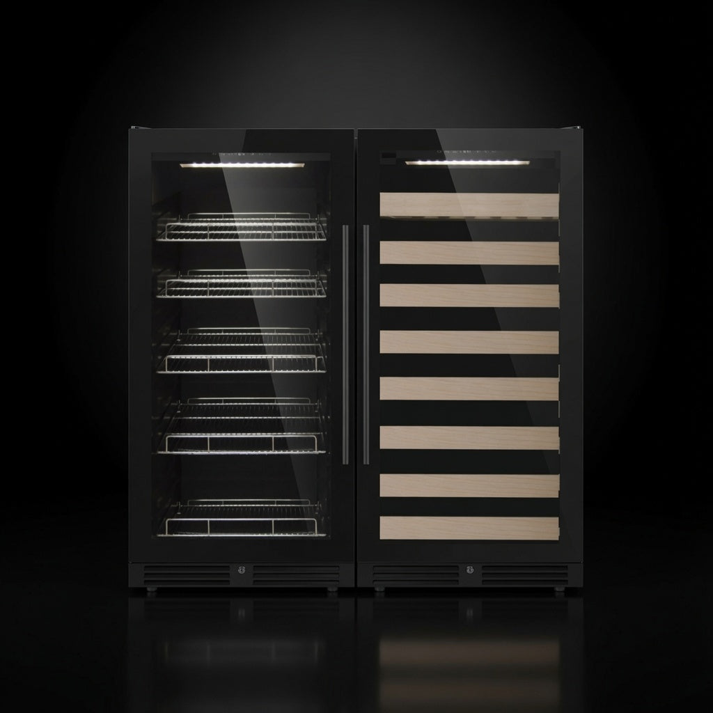 KingsBottle 47-Inch Upright Dual-Zone Wine & Beverage Center